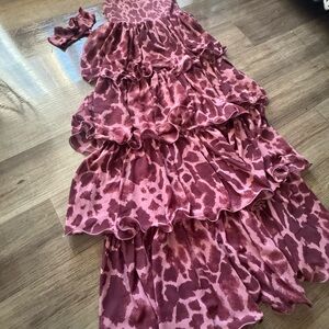 Elegant Pink Maxi Dress